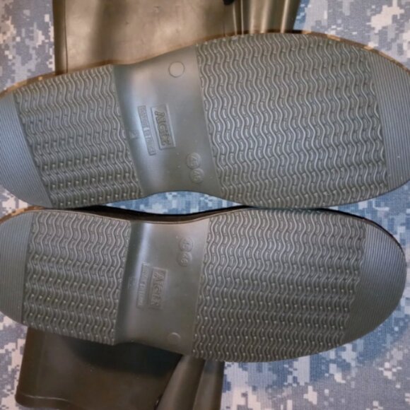 US MILITARY sz12-12.5 OD GREEN RUBBER WATERPROOF OVERBOOTS GALOSHES BOOTS - Picture 8 of 12